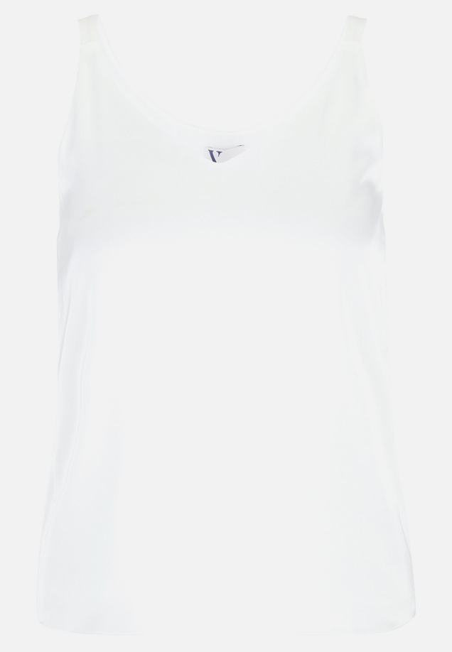 Satin-Bluse mit V-Ausschnitt / Vorderseite