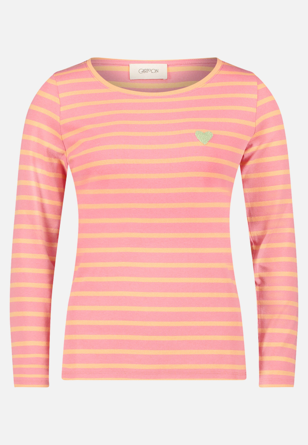 Ringelshirt mit Rundhalsausschnitt / Vorderseite