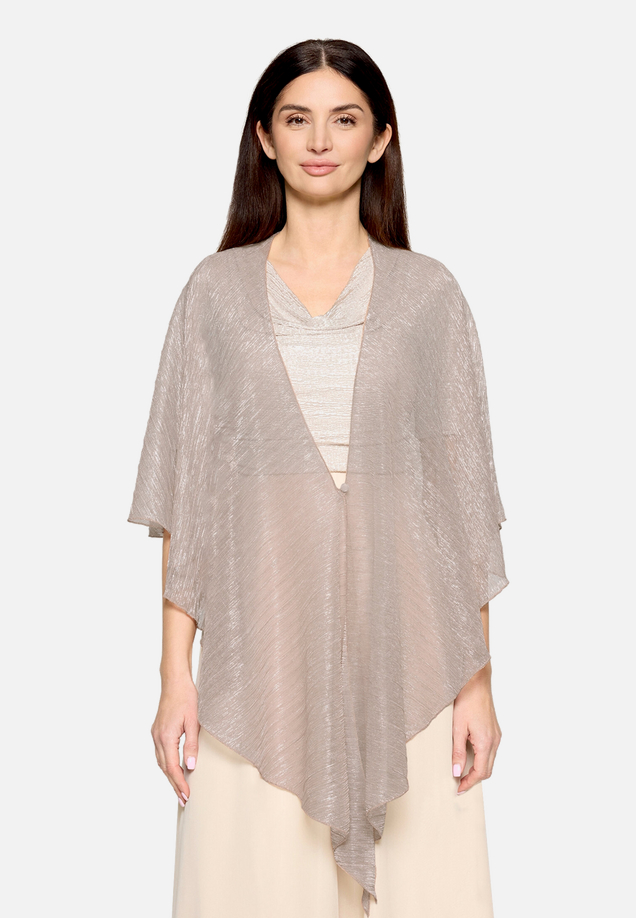 Cape im Glitzer-Look / Modellfoto Vorderseite