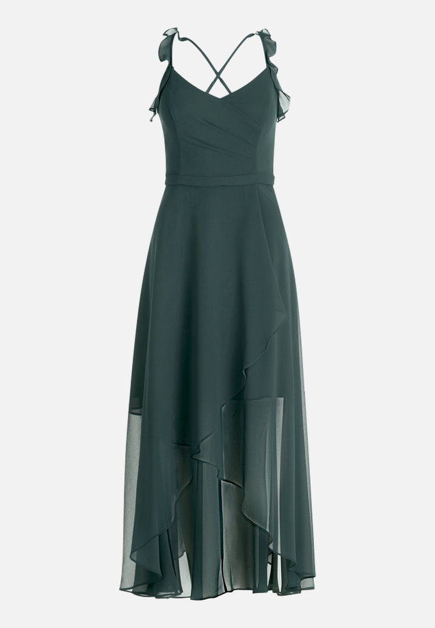 Abendkleid mit Volant / Vorderseite