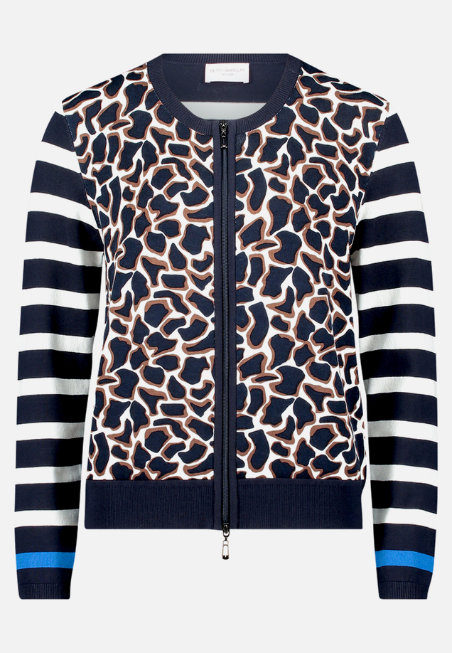Strick-Cardigan mit Aufdruck / Vorderseite