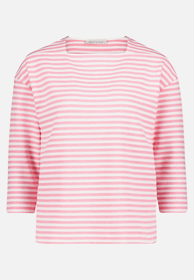 Ringelshirt mit U-Boot-Ausschnitt / Vorderseite