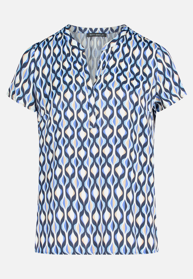 Satin-Bluse mit Print / Vorderseite