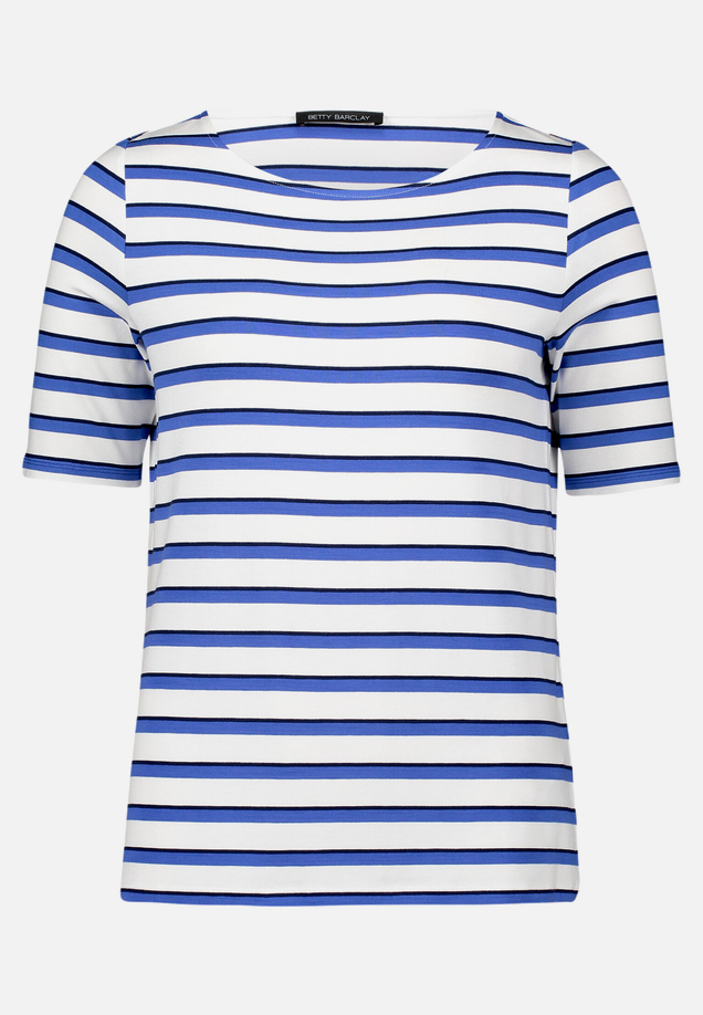 Ringelshirt mit U-Boot-Ausschnitt / Vorderseite