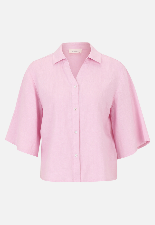 Leinenbluse mit Kragen / Vorderseite