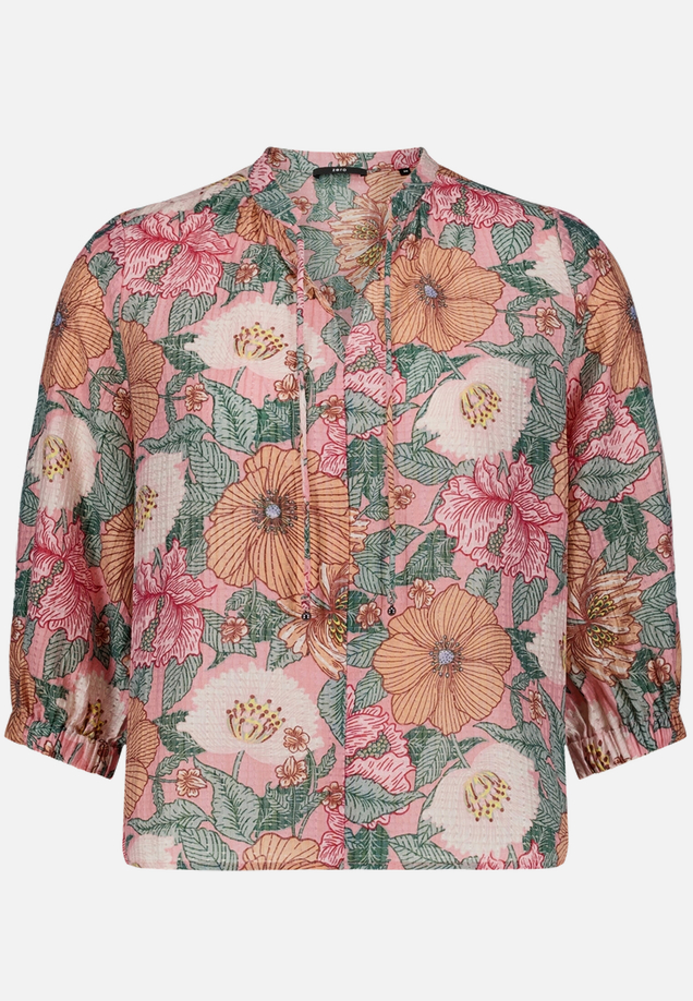 Schlupfbluse mit Blumenmuster / Vorderseite