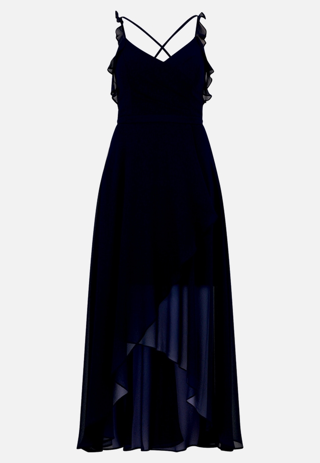 Abendkleid mit Volant / Vorderseite