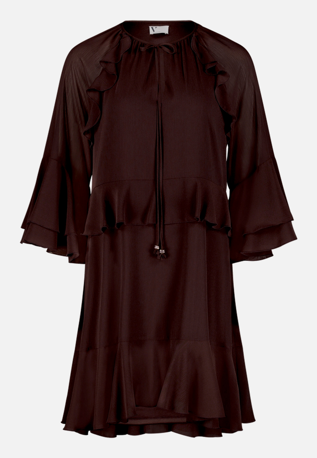Volantkleid mit Rüschen / Vorderseite