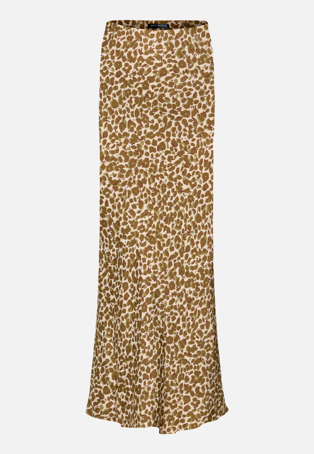 Satinrock mit Leoprint / Vorderseite