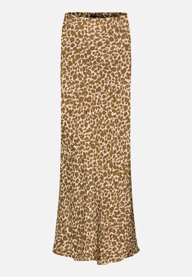 Satinrock mit Leoprint / Vorderseite