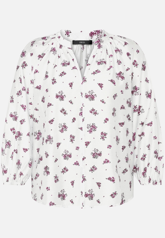Schlupfbluse  mit Blumen / Vorderseite