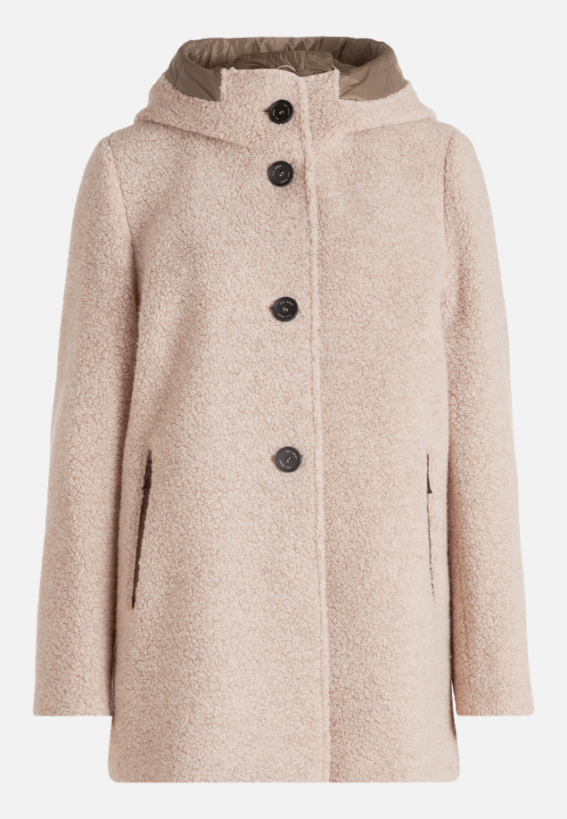 Wolljacke mit Kapuze / Vorderseite