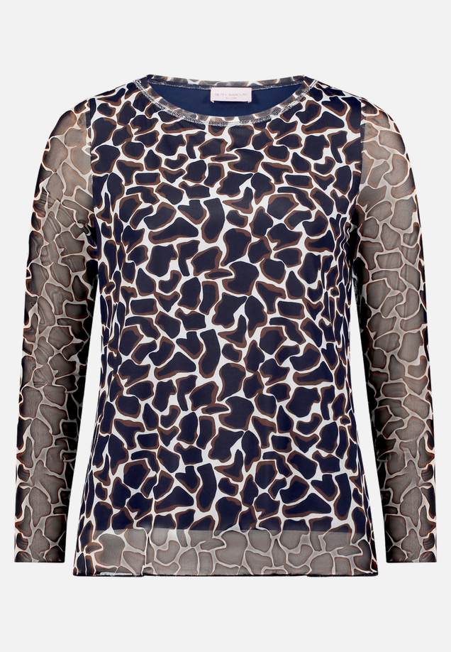 Langarm-Shirt mit Animalprint / Vorderseite