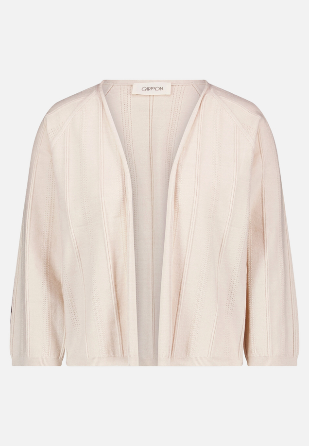 Strick-Cardigan mit Rundhalsausschnitt / Vorderseite