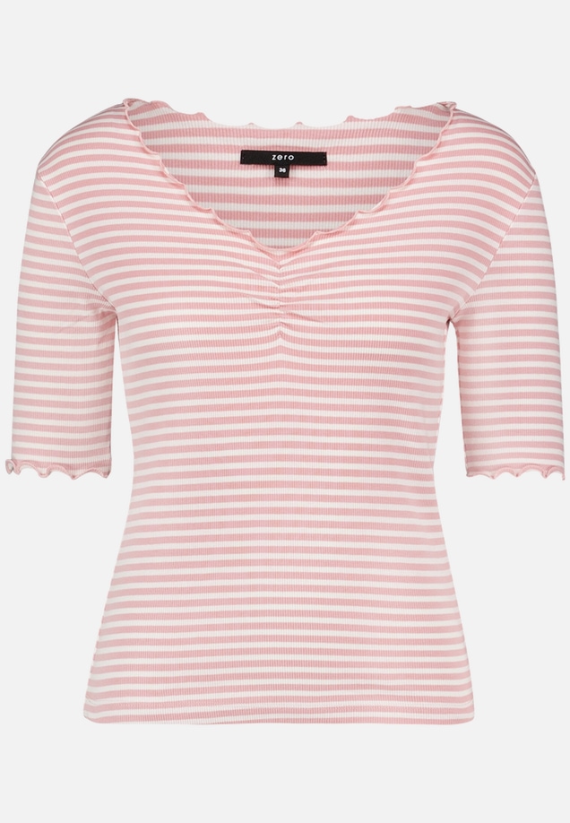 Shirt gestreift mit Raffung / Vorderseite