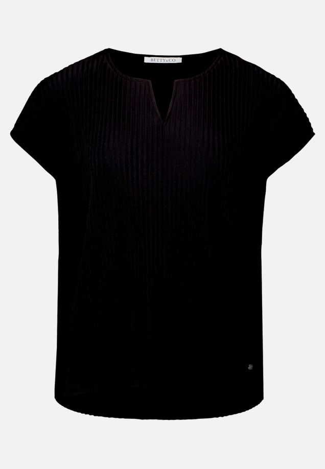 Kurzarm-Shirt mit Plissee / Vorderseite
