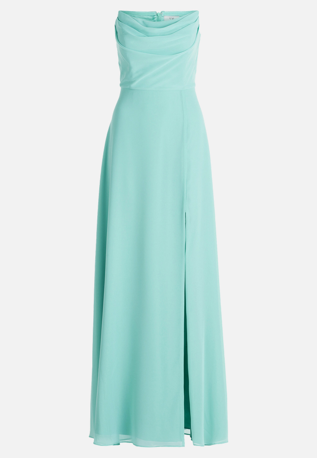 Abendkleid mit Wasserfallausschnitt / Vorderseite