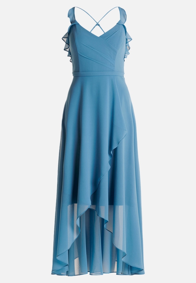 Abendkleid mit Volant / Vorderseite