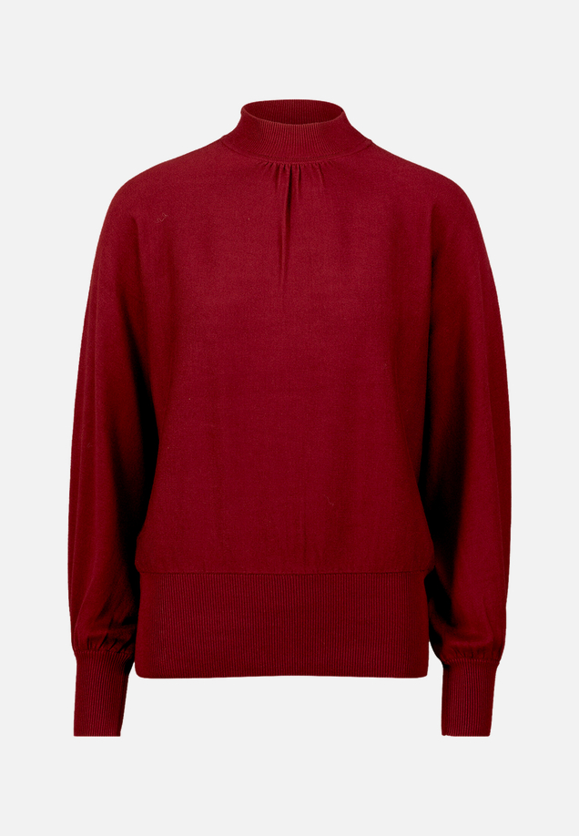 Feinstrickpullover mit Stehkragen / Vorderseite