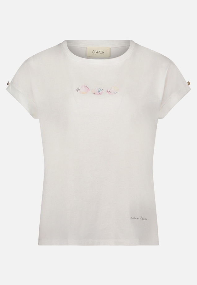 Printshirt mit Ärmelaufschlag / Vorderseite