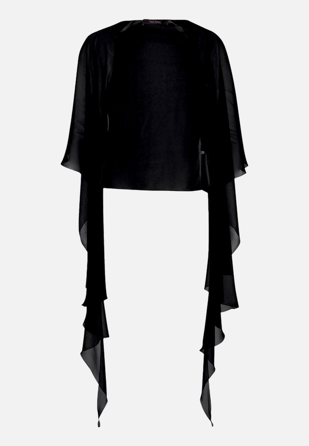 Chiffonstola mit Volant / Vorderseite