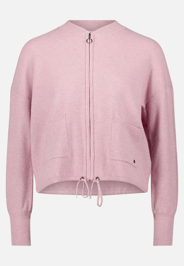 Strick-Cardigan mit Reißverschluss / Vorderseite