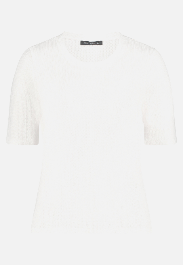 Strukturshirt mit Rundhalsausschnitt / Vorderseite