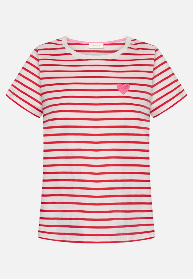 Kurzarm-Shirt mit Rundhalsausschnitt / Vorderseite