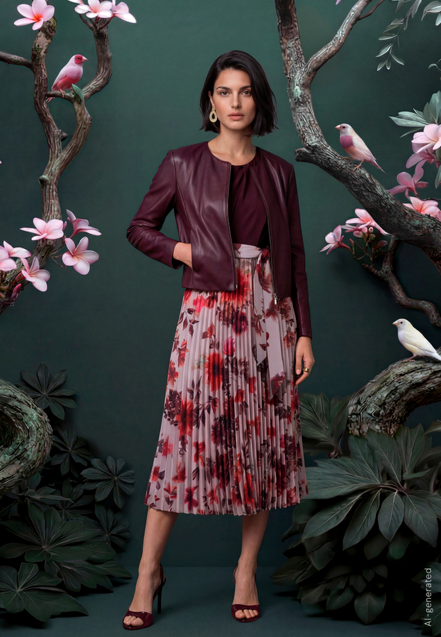 Cocktailkleid mit Plissee / Imagebild