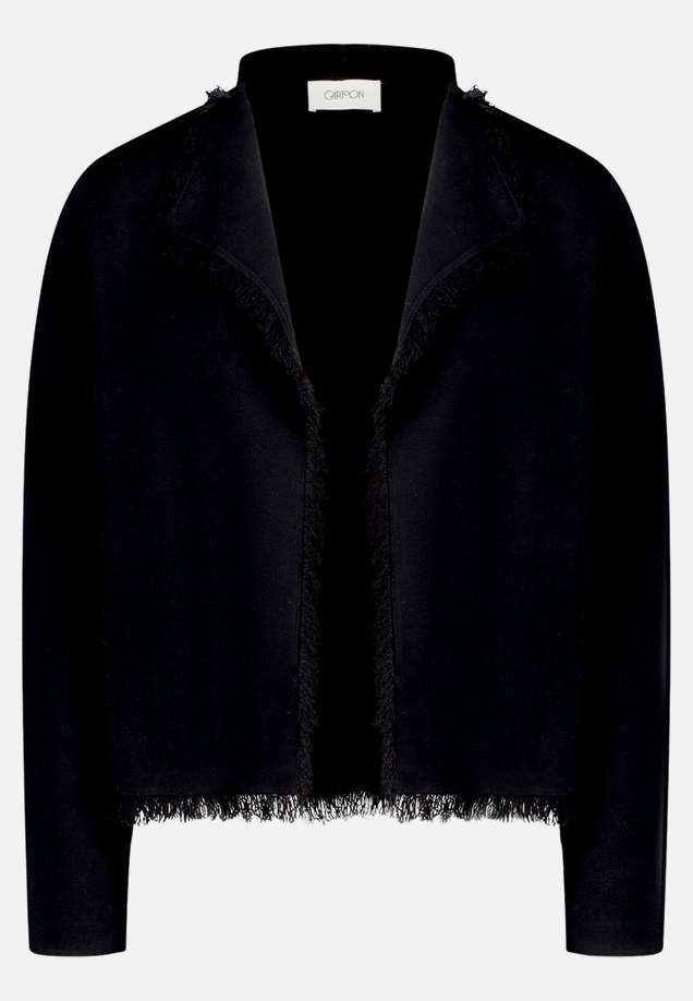Strick-Cardigan mit Fransen / Vorderseite
