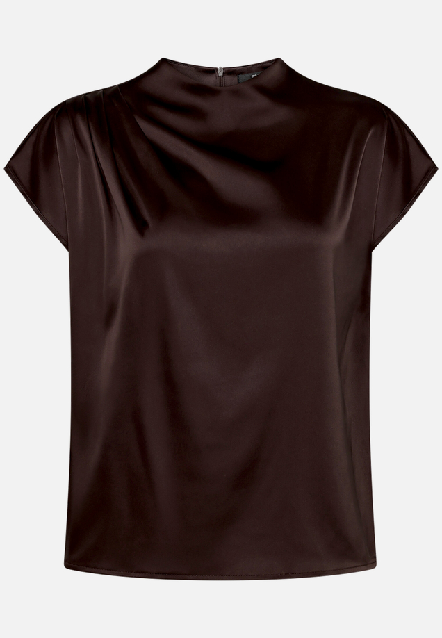 Satin-Bluse mit Kragen / Vorderseite