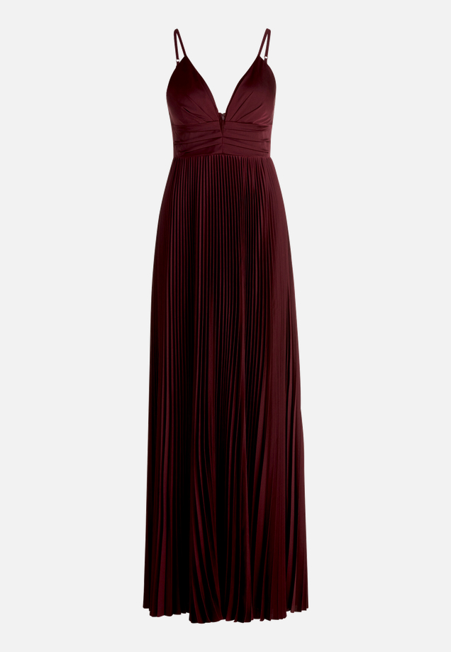 Chiffonkleid mit V-Ausschnitt / Vorderseite