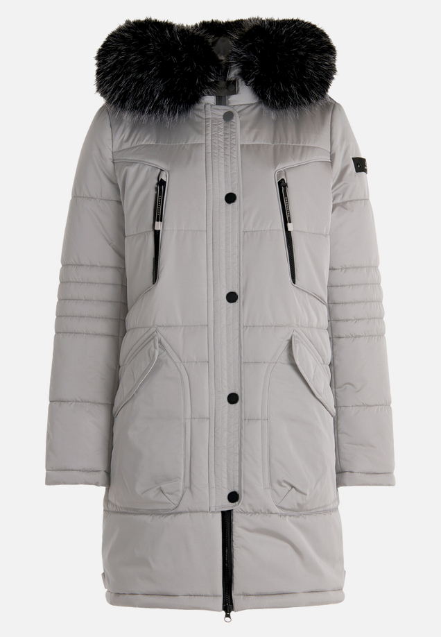 Steppjacke mit Kapuze / Vorderseite