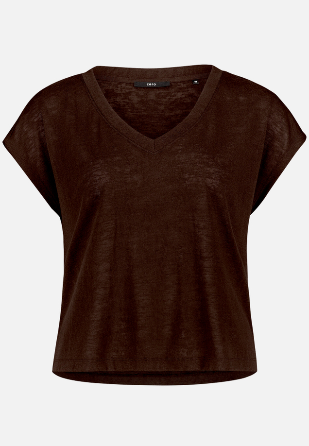 Basic-T-Shirt  mit V-Ausschnitt / Vorderseite