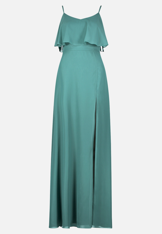 Abendkleid mit Volant / Vorderseite