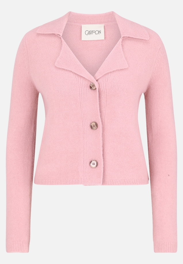 Strick-Cardigan mit Reverskragen / Vorderseite