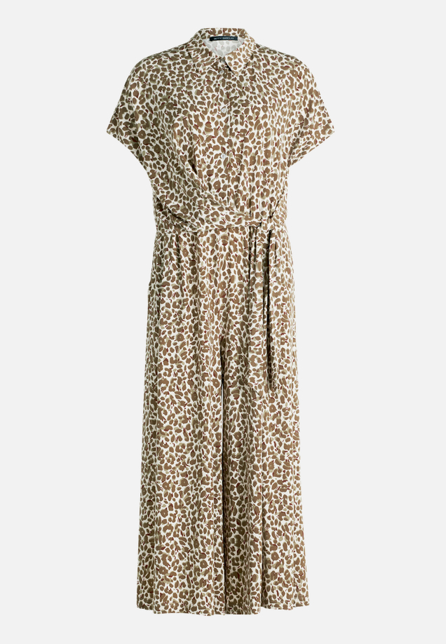 Jumpsuit mit Leo-Print / Vorderseite