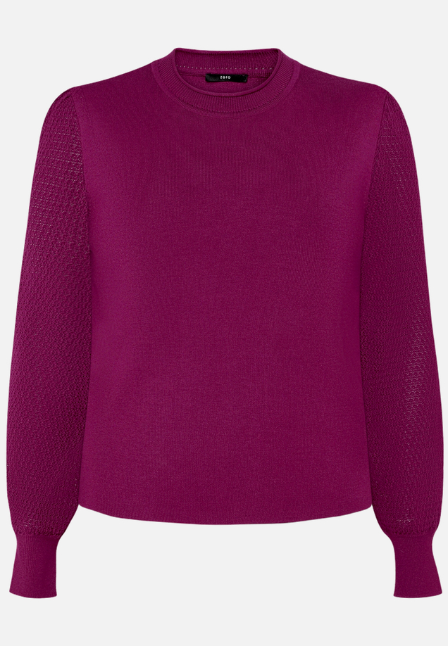 Feinstrickpullover  mit Puffärmeln  / Vorderseite