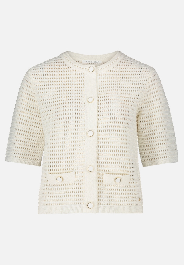 Sommer-Strickjacke mit Knopfleiste / Vorderseite