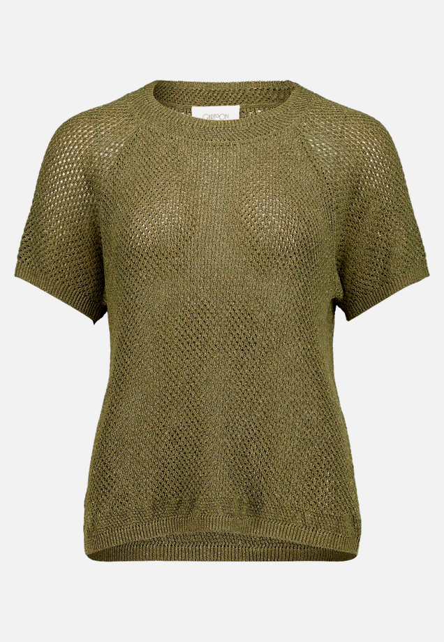 Strickpullover mit Rundhalsausschnitt / Vorderseite