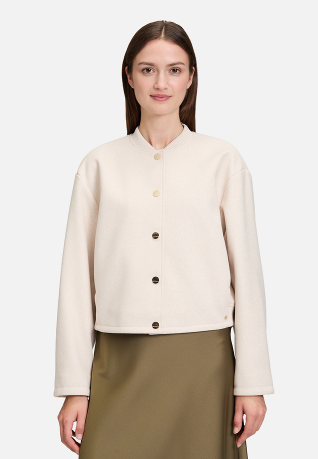 Blouson mit Rippbündchen / Modellfoto Vorderseite