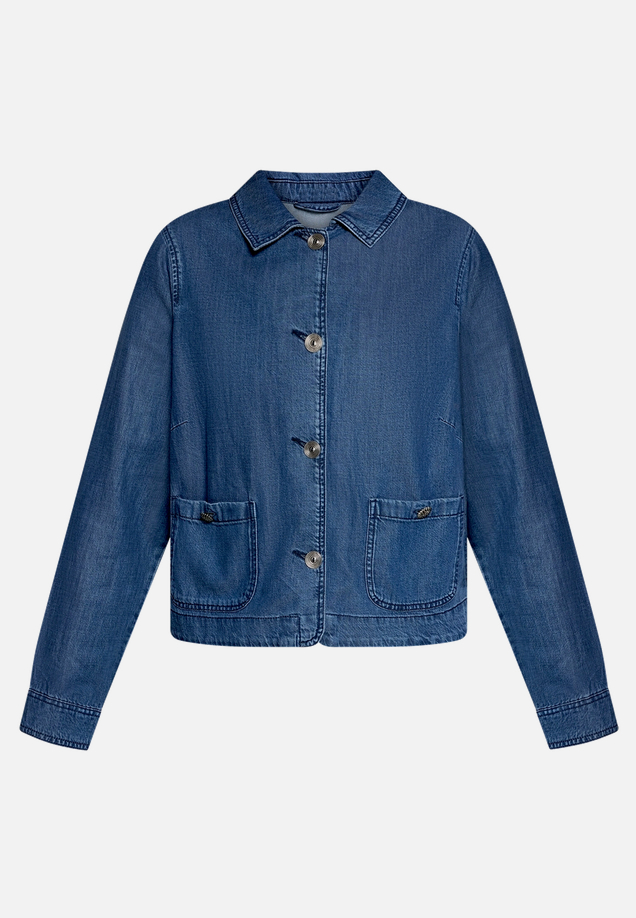 Jeansjacke mit aufgesetzten Taschen / Vorderseite
