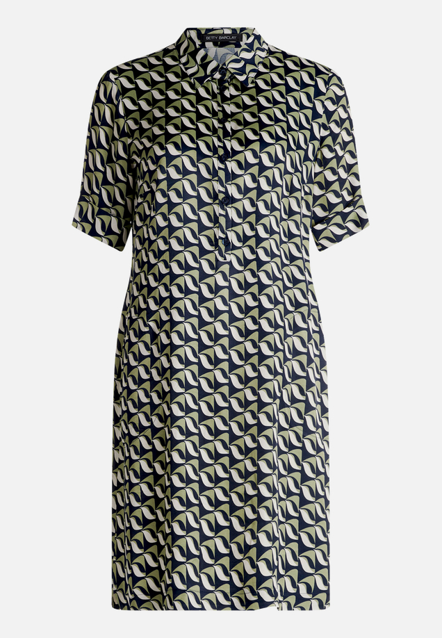 Hemdblusenkleid mit Aufdruck / Vorderseite