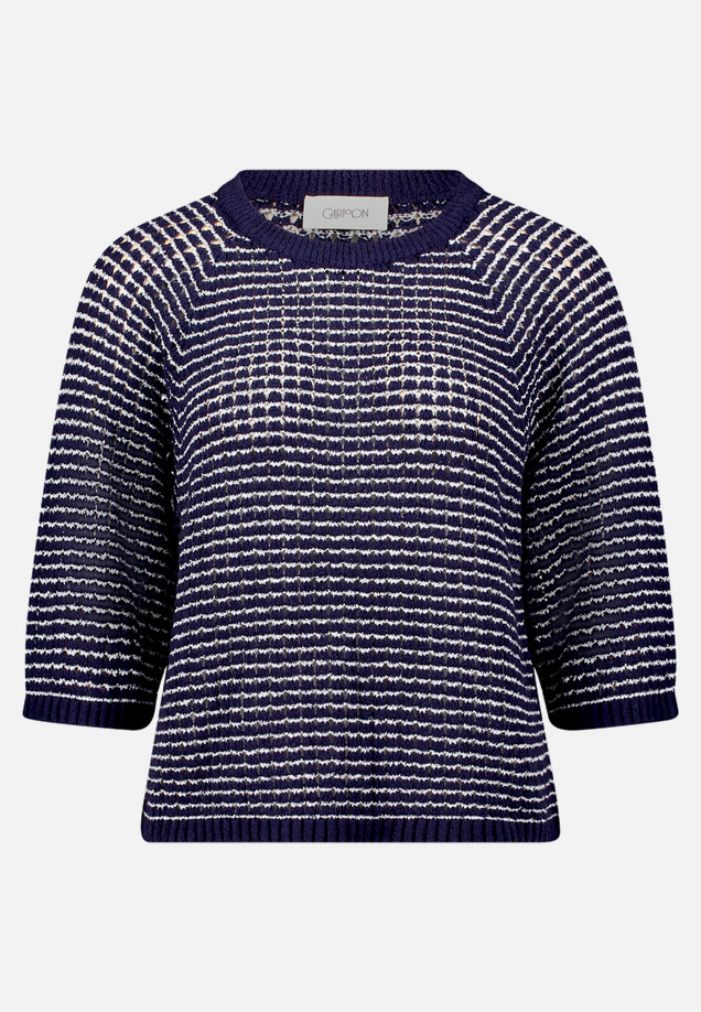 Strickpullover mit Rundhalsausschnitt / Vorderseite