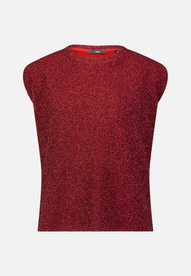 Glitzer-Shirt mit Rundhalsausschnitt / Vorderseite