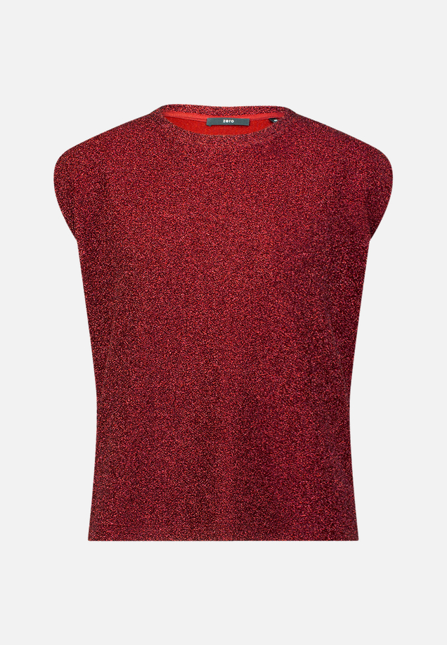 Glitzer-Shirt mit Rundhalsausschnitt / Vorderseite