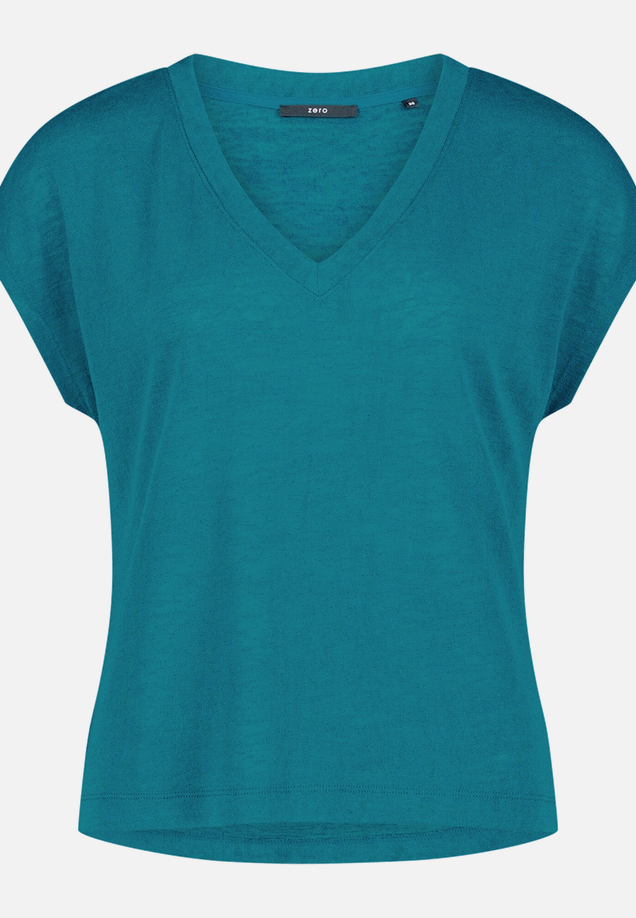 Basic-T-Shirt  mit V-Ausschnitt / Vorderseite
