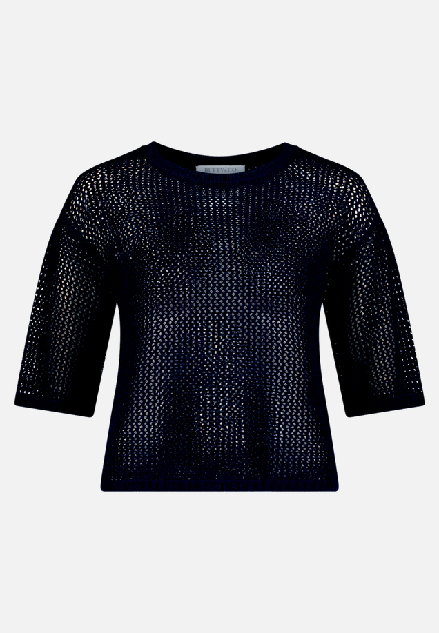Strickpullover mit Lochmuster / Vorderseite