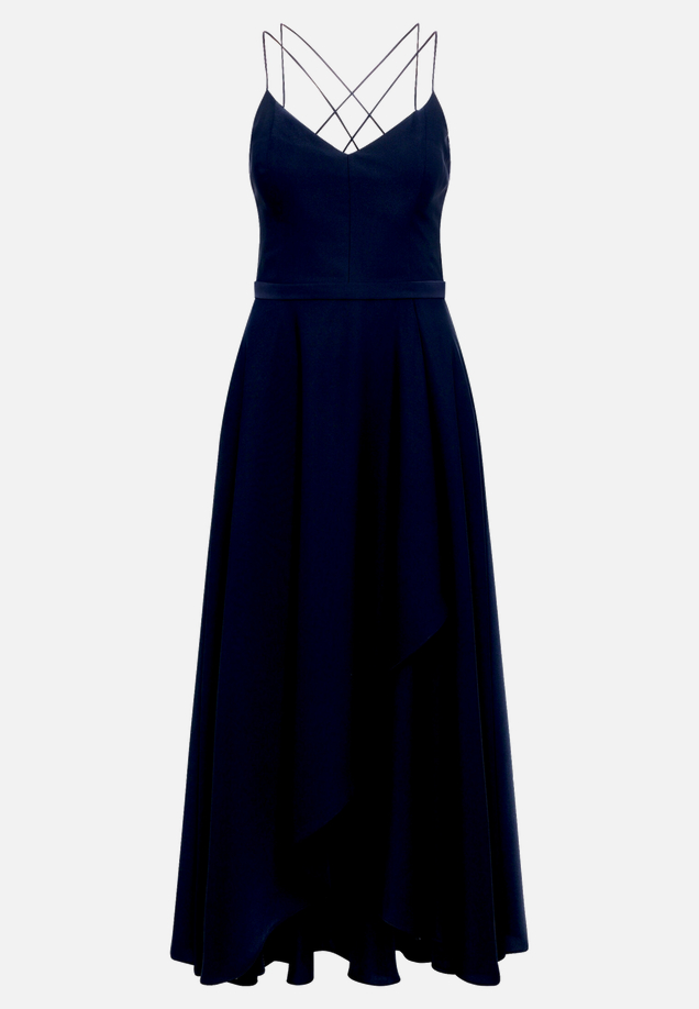 Abendkleid mit Volant / Vorderseite