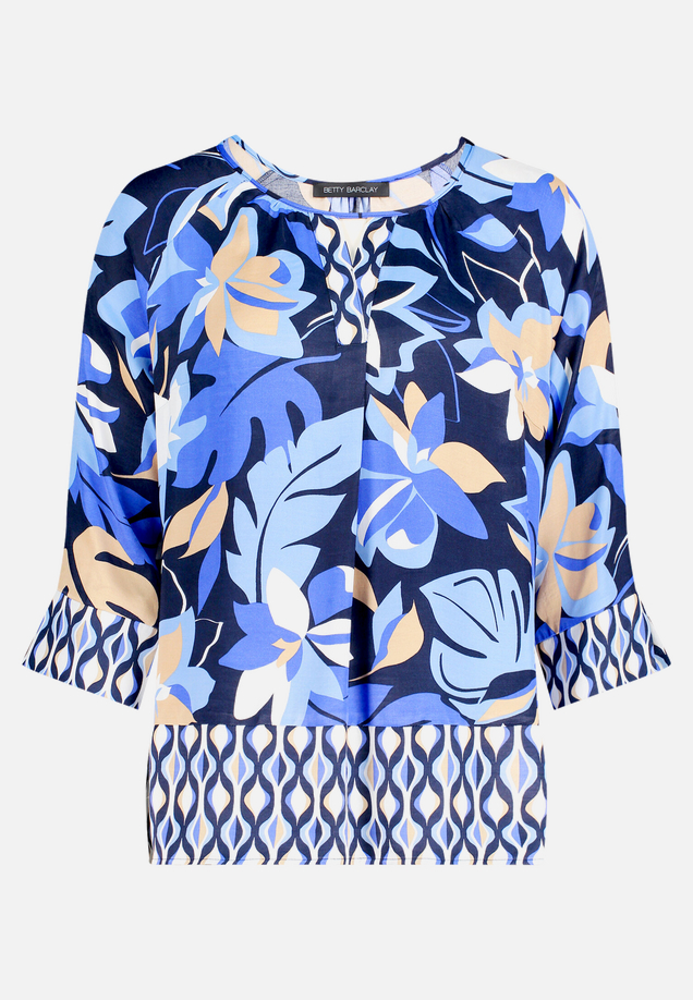 Schlupfbluse mit Blumenprint / Vorderseite